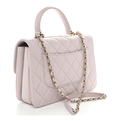 Chanel Lambskin Quilted Medium Trendy CC Flap Dual Handle Bag Pink 3 of 9