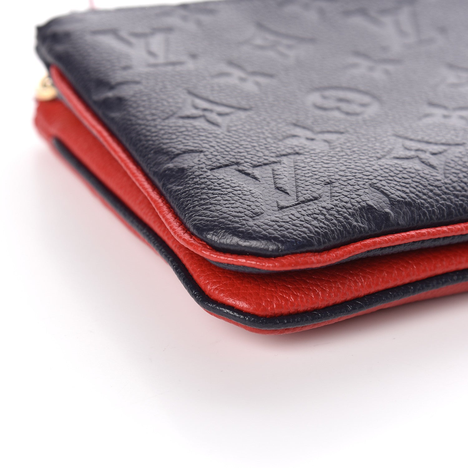 Louis Vuitton Empreinte Double Zip Pochette Marine Rouge 9 of 11