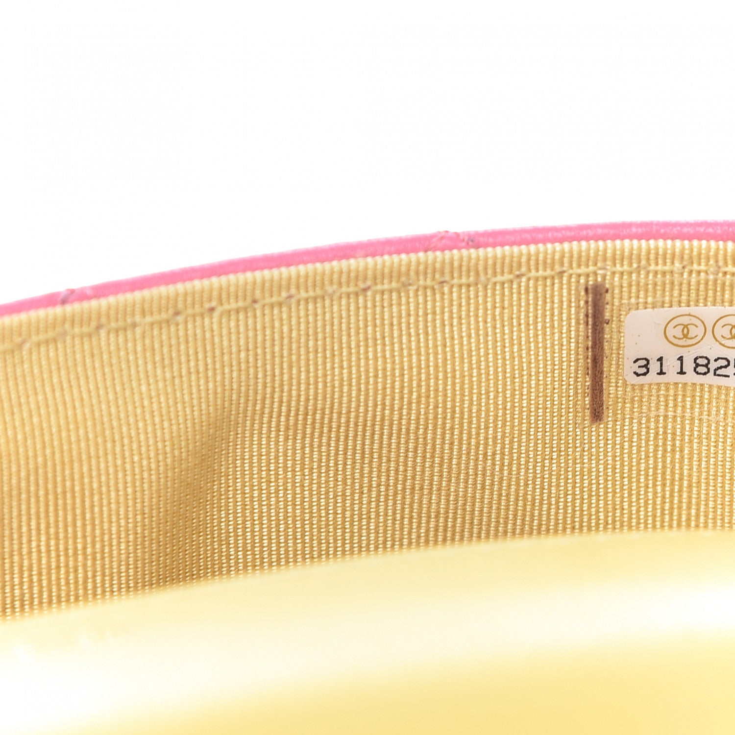 Chanel Lambskin Quilted Glasses Case With Chain Pink Yellow 10 of 12