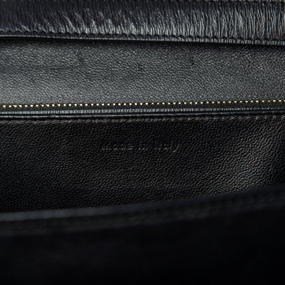 Celine Liege Calfskin Medium Classic Box Flap Bag Black 17 of 22
