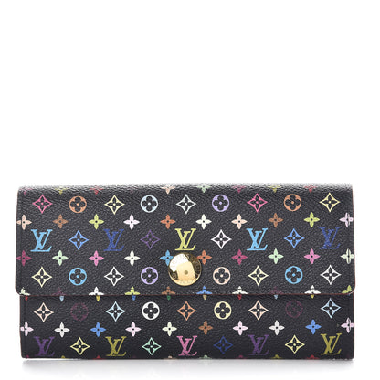 Louis Vuitton Monogram Multicolor Sarah Wallet Black Grenade 1 of 15