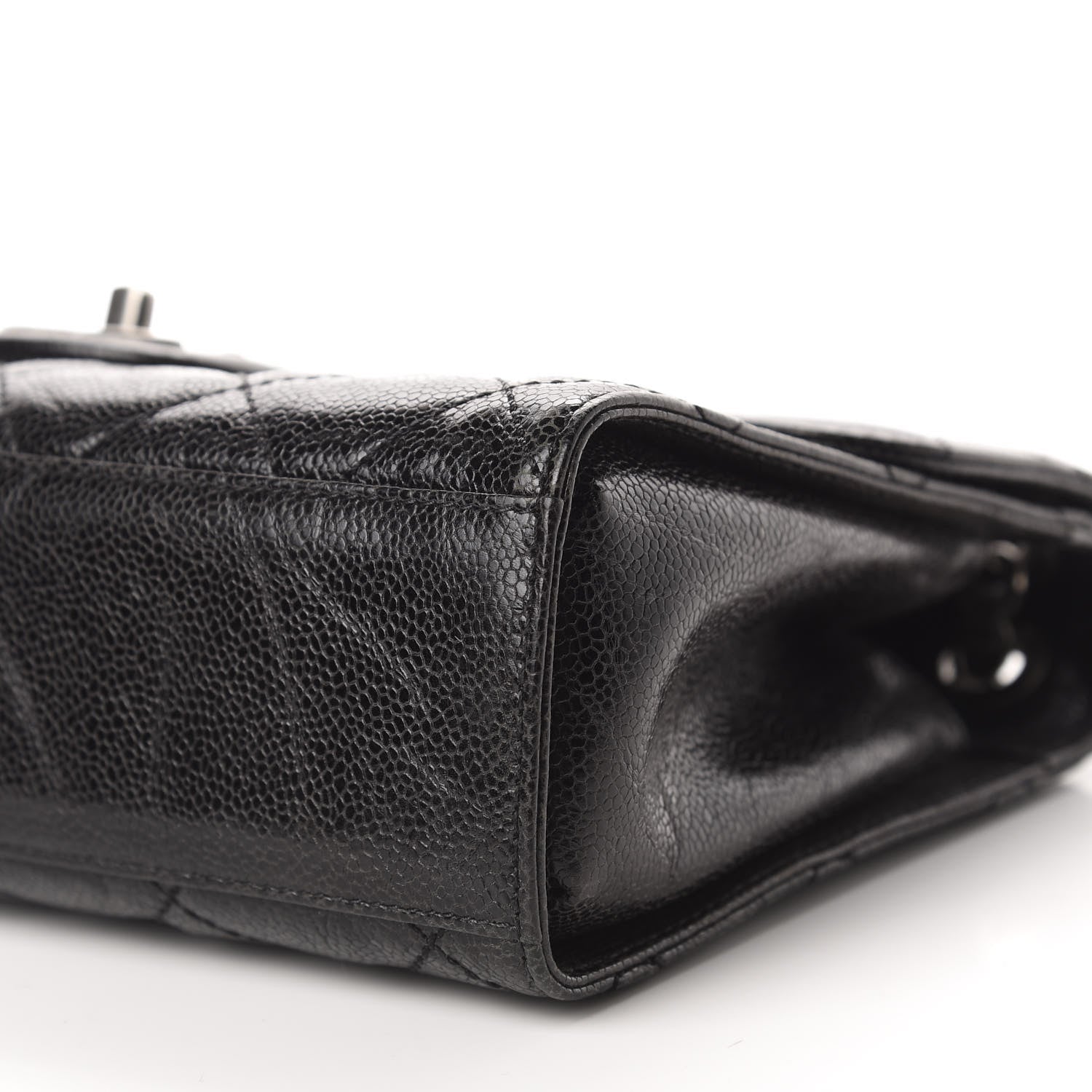 Chanel Crumpled Grained Calfskin Medium CC Crave Flap Black 6 of 10
