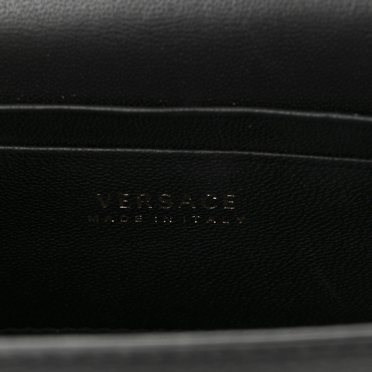 Versace Calfskin Mini Icon Handbag Black 6 of 10