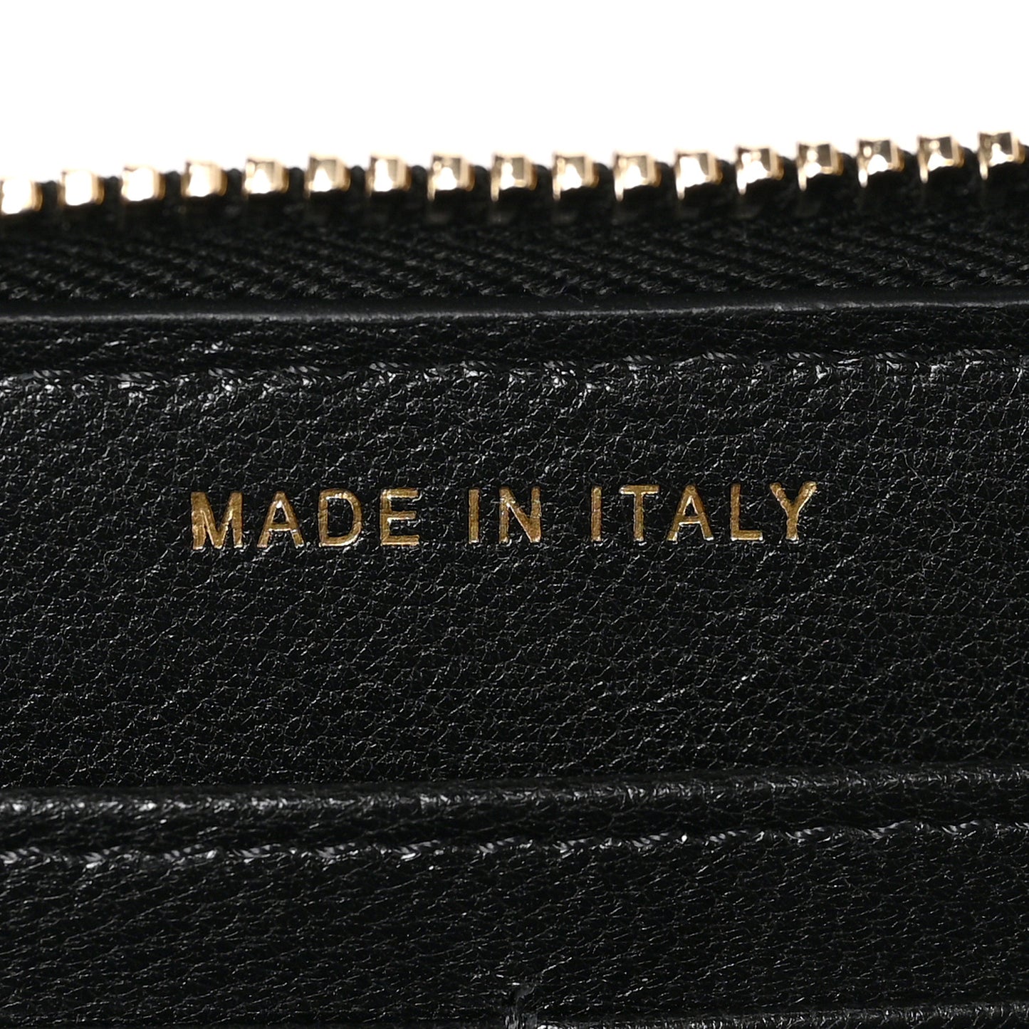 Lambskin Quilted 19 Long Zipped Around Wallet Black