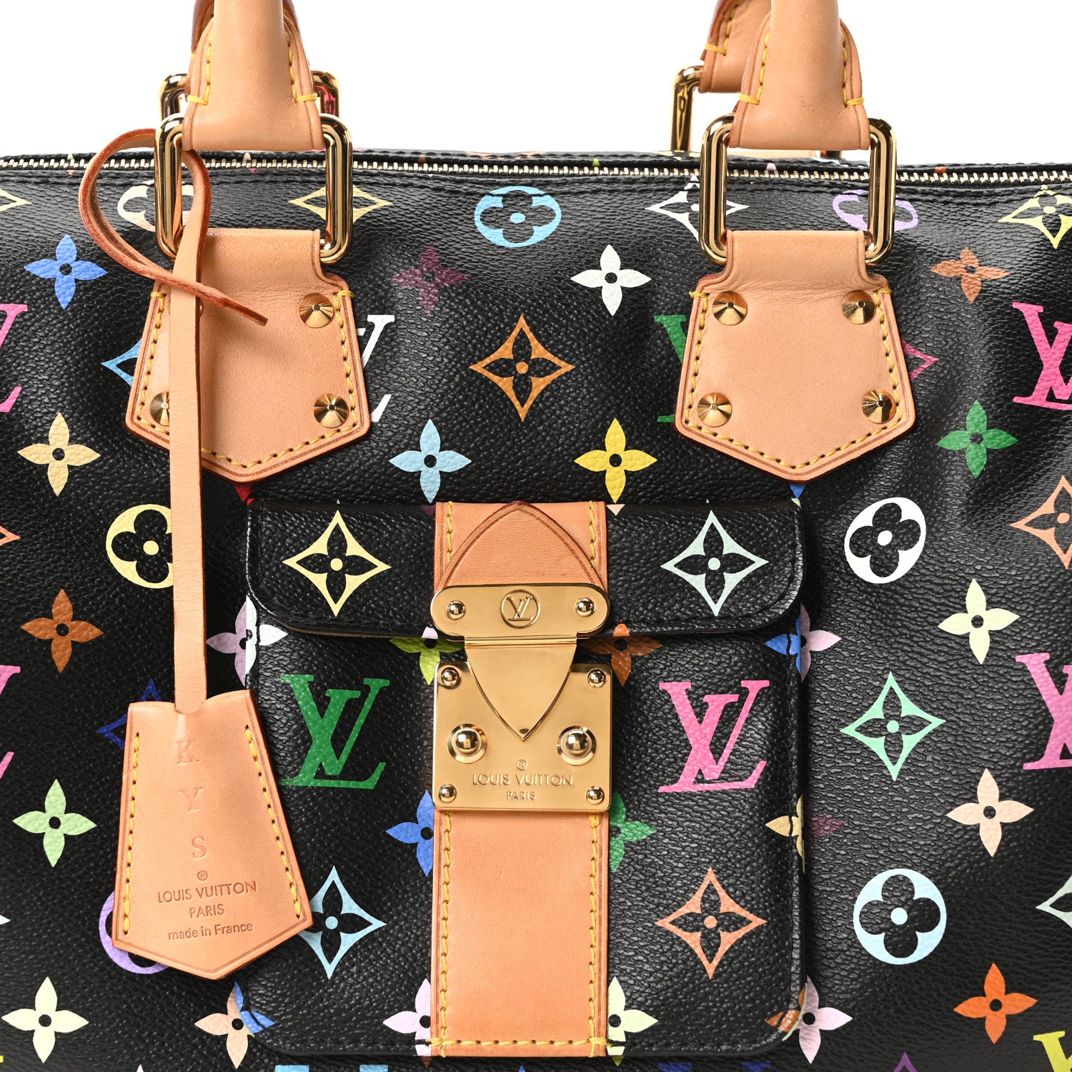 Louis Vuitton Monogram Multicolor Speedy 30 Black 7 of 9