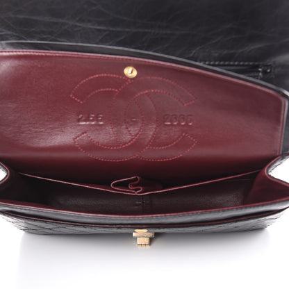 Chanel Aged Calfskin Quilted 50th Anniversary 2.55 Reissue 226 Flap Black 5 of 10