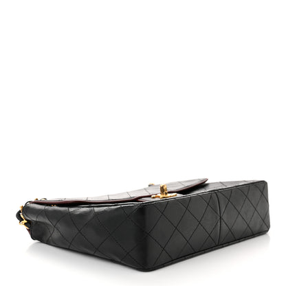 Chanel Lambskin Quilted Bi-Color Small Single Flap Black 4 of 14
