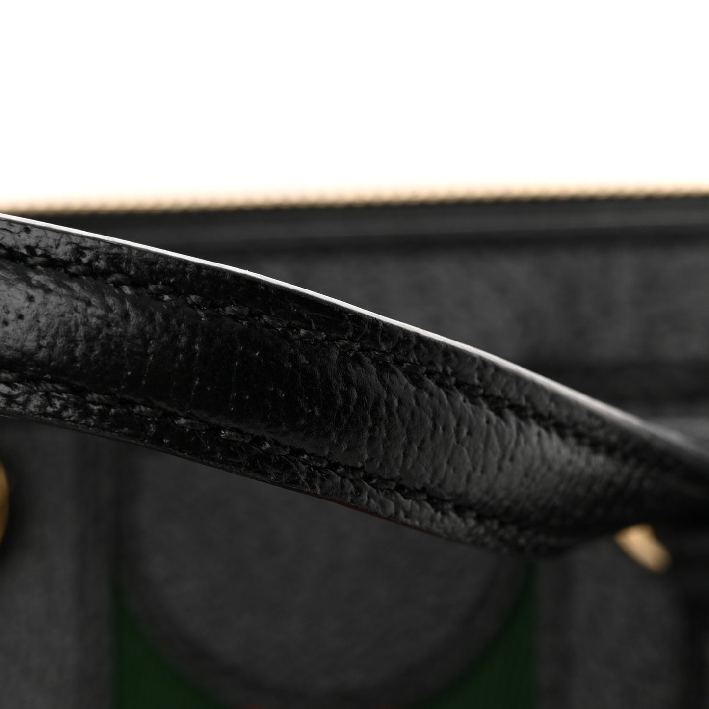 Textured Calfskin Web Small Ophidia Tote Bag Black