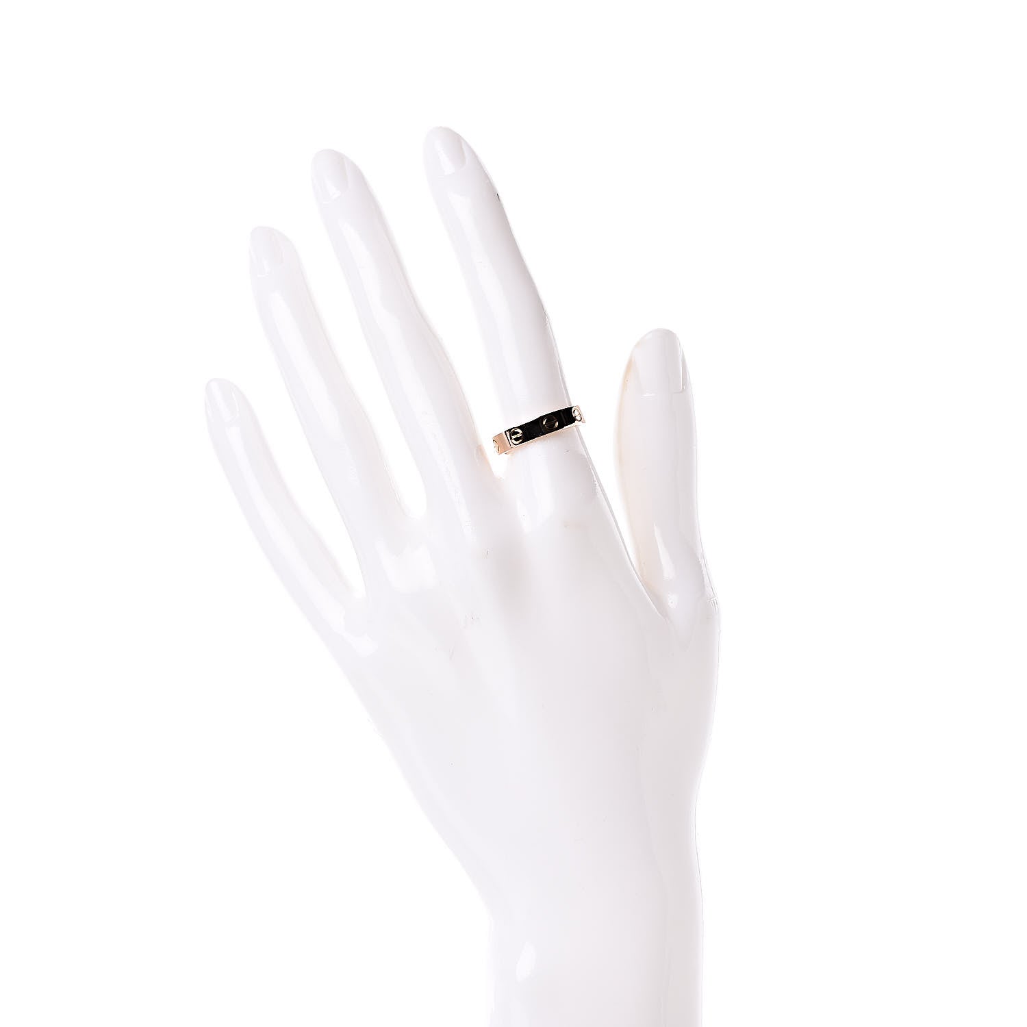 Cartier 18K Pink Gold Diamond 3.5mm LOVE Wedding Band Ring 51 5.75 2 of 5