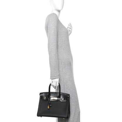 Hermes Togo Matte Alligator Birkin Touch 30 Black 2 of 11