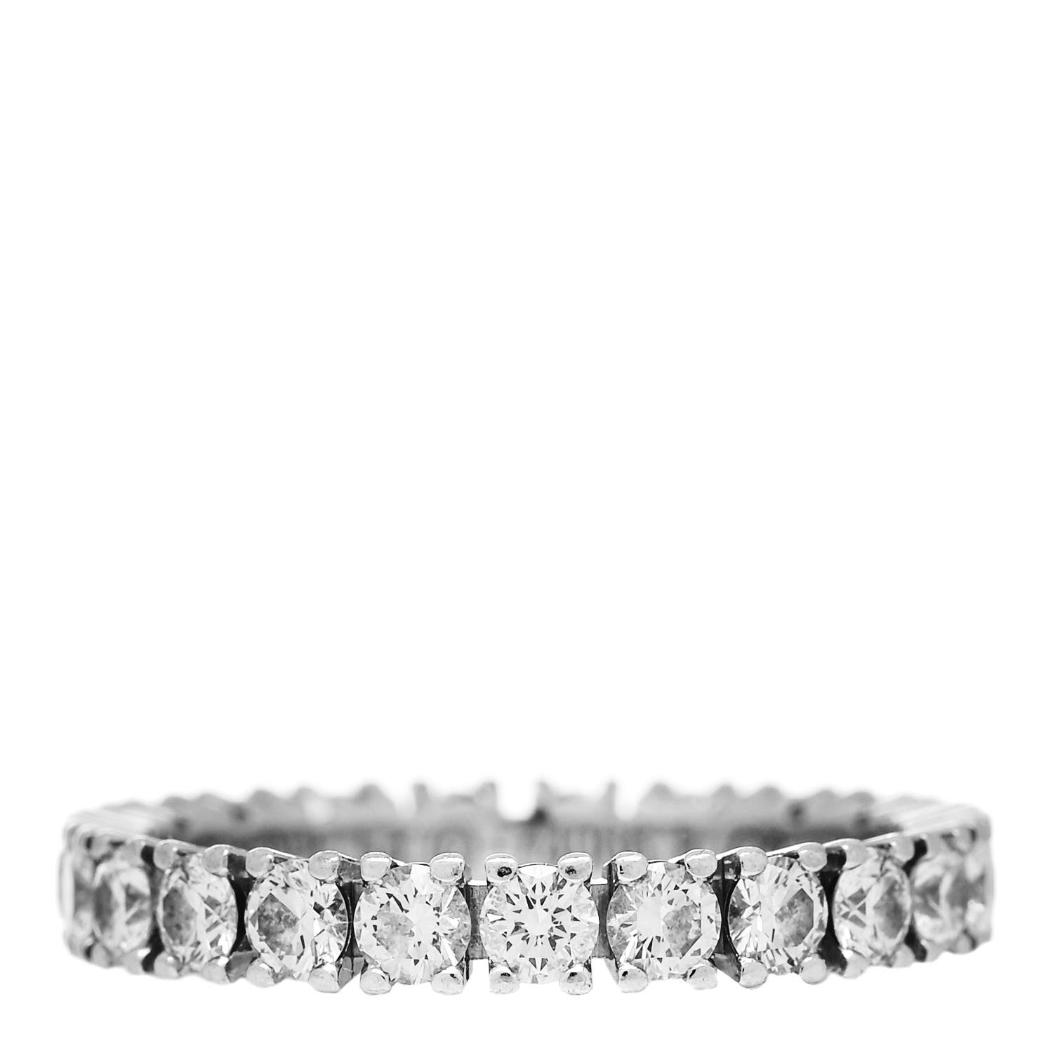 Cartier Platinum Diamond 1.52ct Destinee Wedding Band Ring 54 6.75 1 of 7