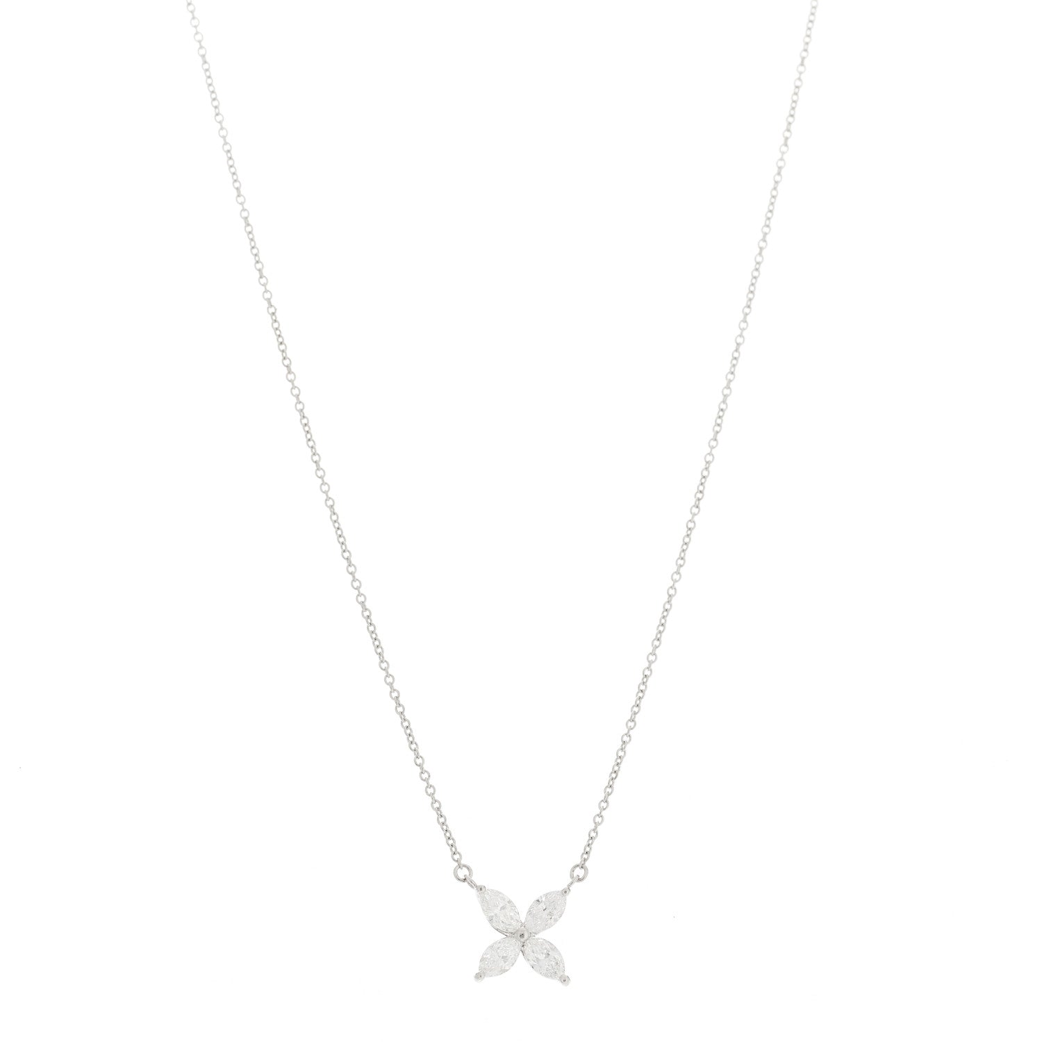Tiffany Platinum Diamond Large Victoria Necklace 1 of 6