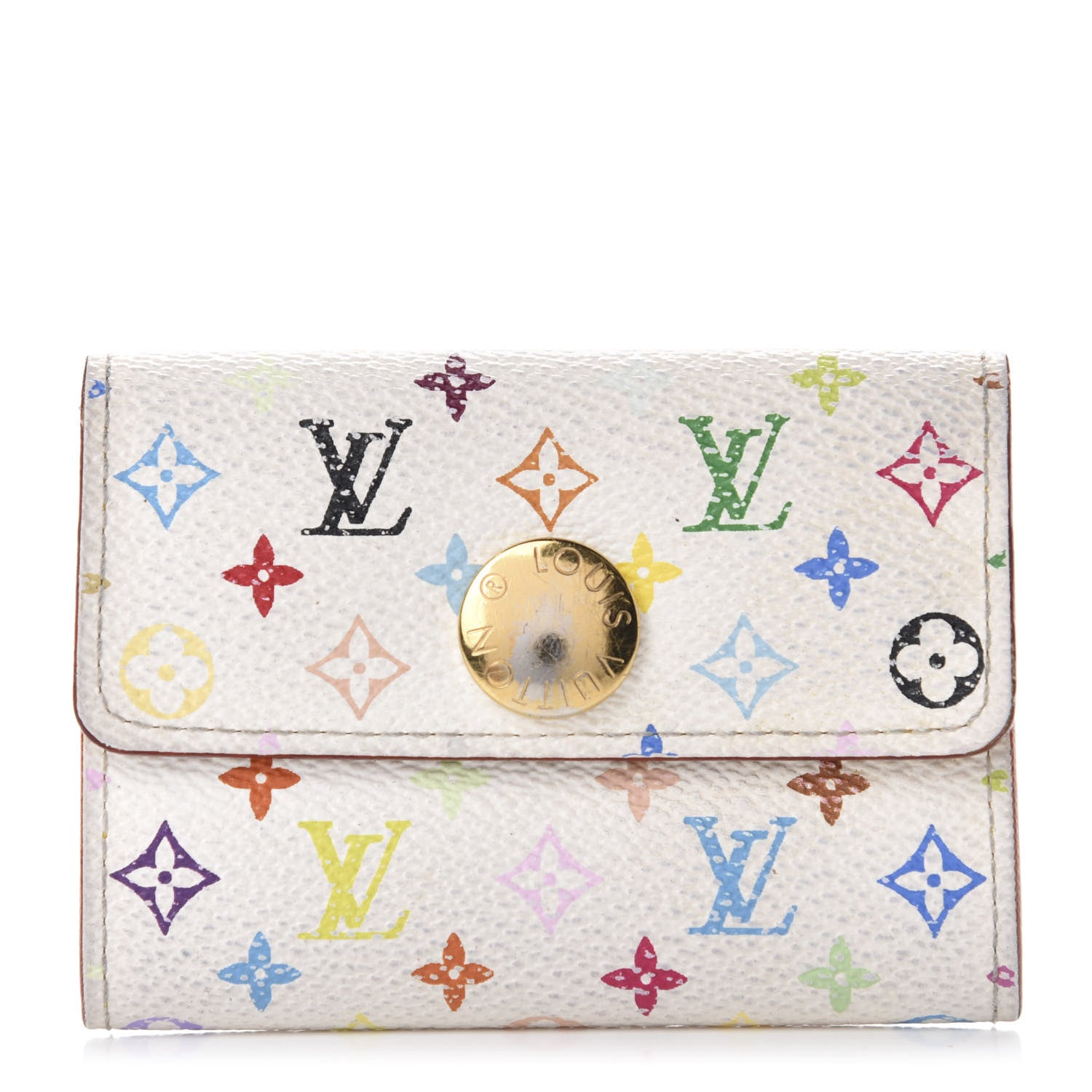 Louis Vuitton Monogram Multicolor Buisness Card Holder White 1 of 7