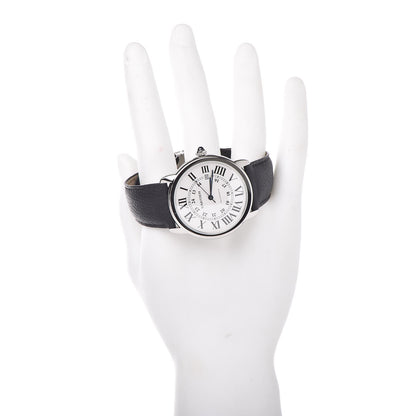 Cartier Stainless Steel Alligator 42mm Ronde Solo Automatic Watch 2 of 11