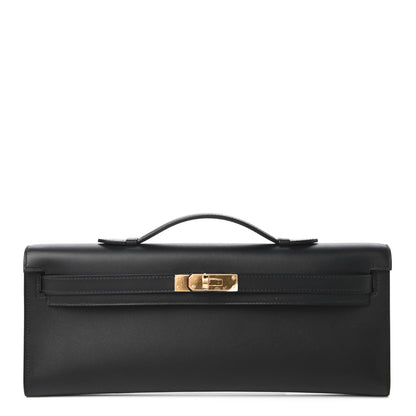 Hermes Swift Kelly Cut Clutch Pochette Black 1 of 11