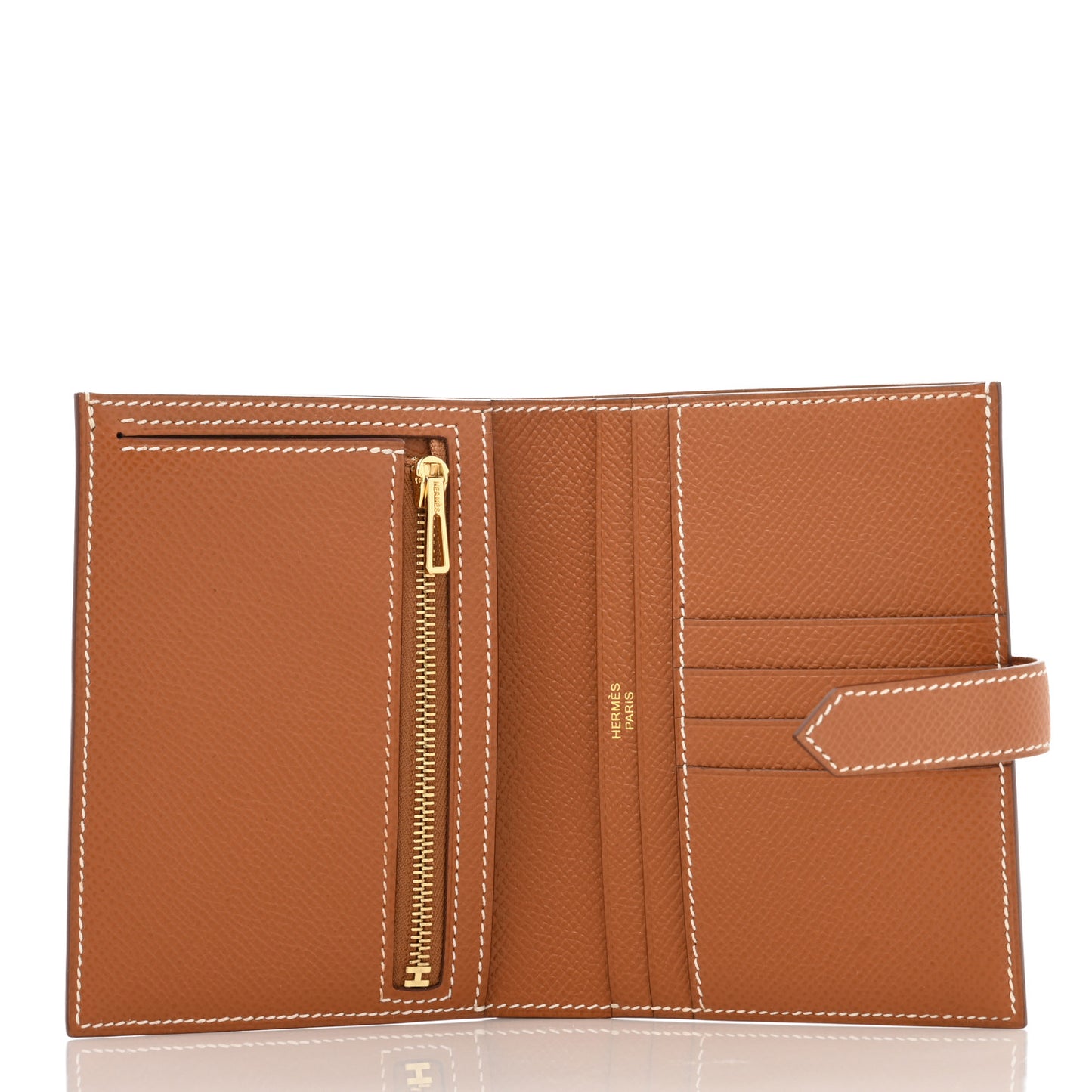 Epsom Bearn Compact Wallet Gold