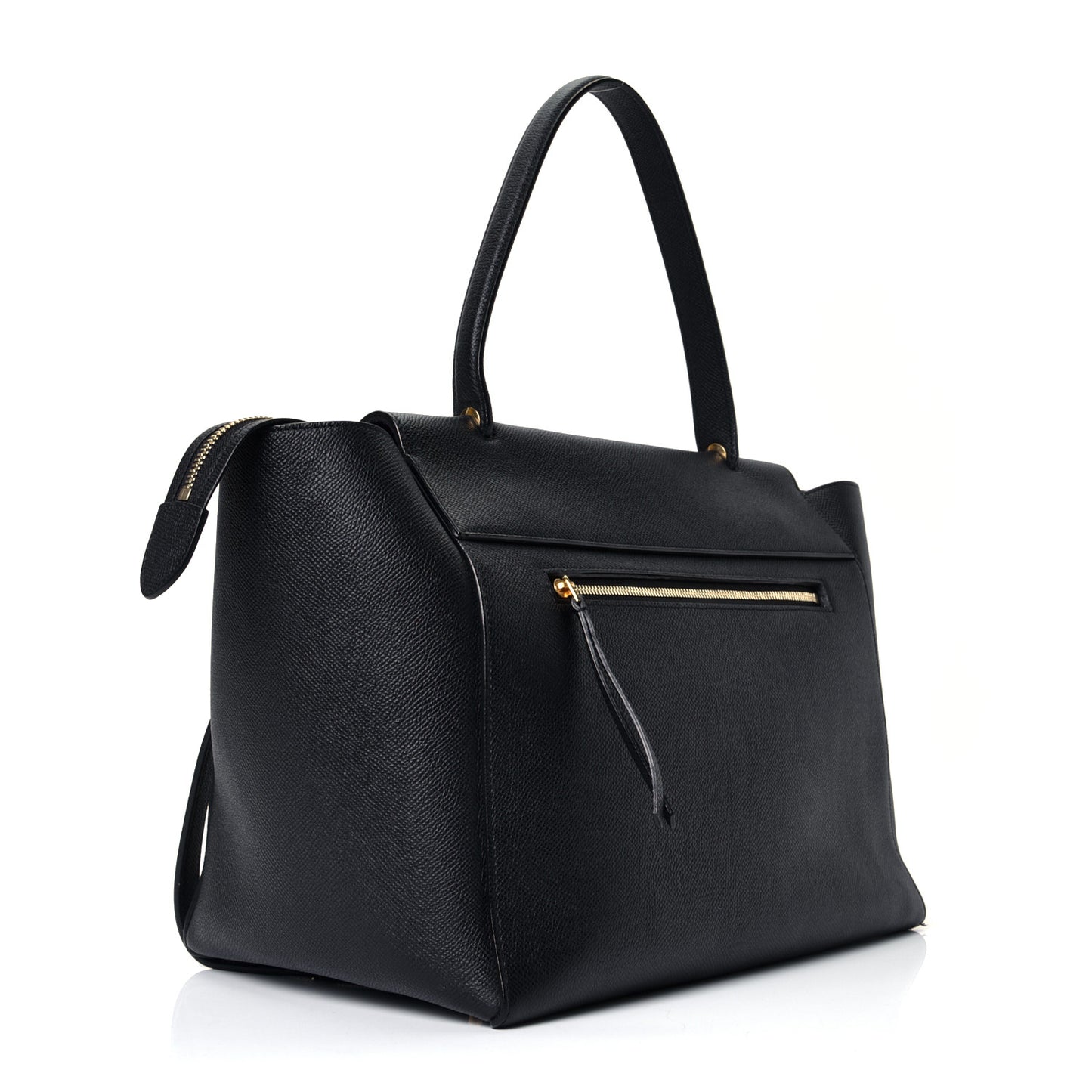 Grained Calfskin Small Belt Bag Black