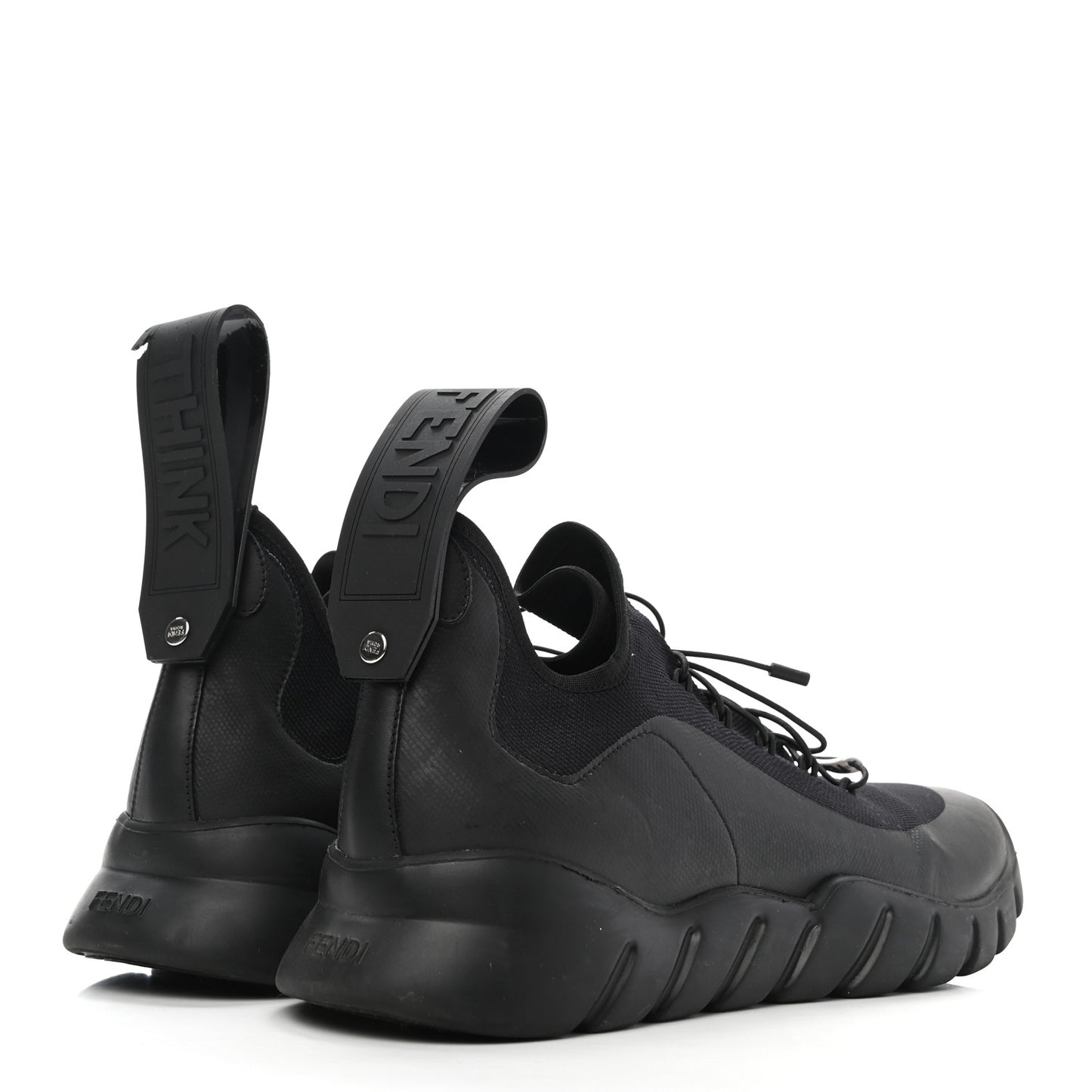 Coated Mesh Vocab High Top Sneakers 8 Black