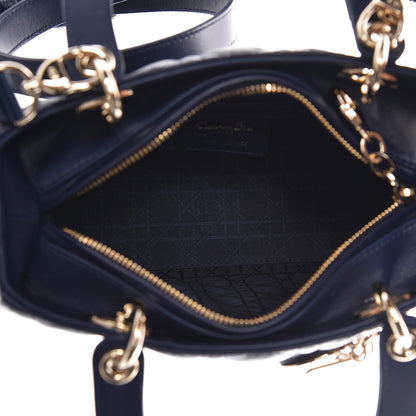 Christian Dior Lambskin Cannage Medium Lady Dior Indigo Blue 5 of 10