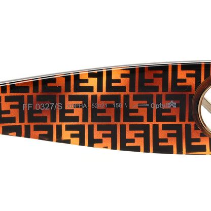 Fendi Acetate F is Fendi FF 51mm Cat Eye Sunglasses 0327/S Tortoise Orange 6 of 7