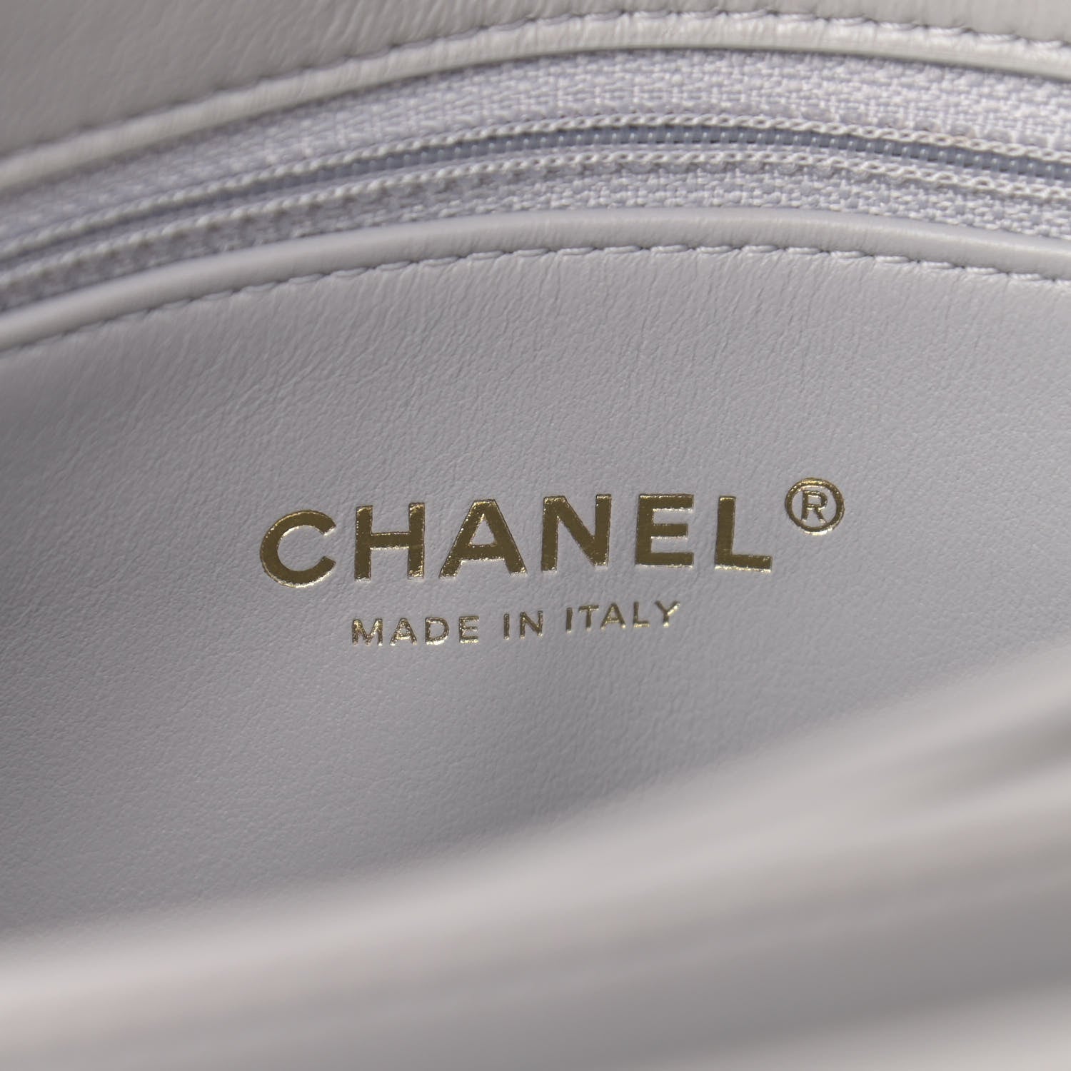 Chanel Lambskin Quilted Medium Color Match Flap Grey 5 of 10