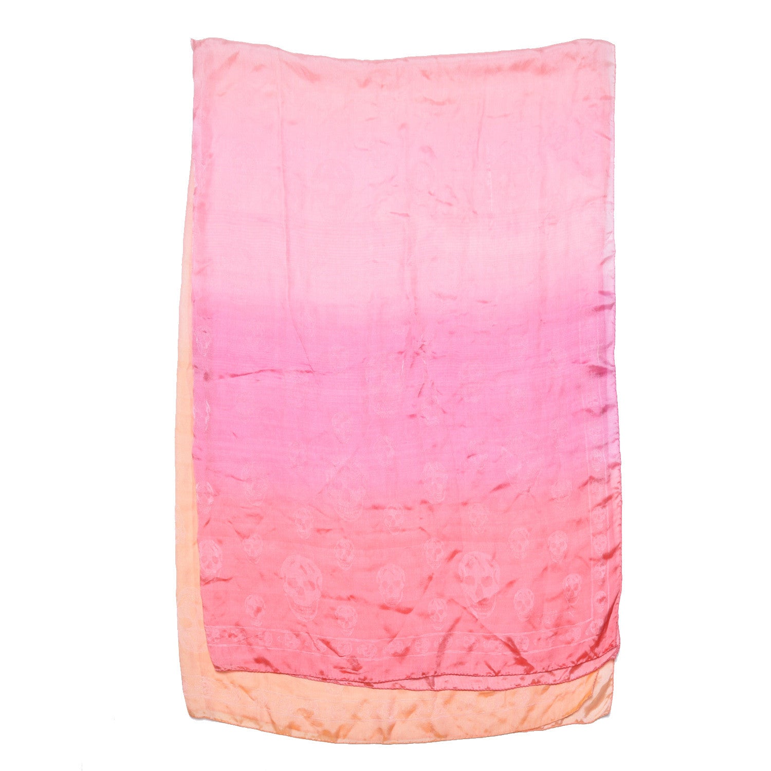 Alexander McQueen Silk Degrade Skull Scarf Pink 3 of 4