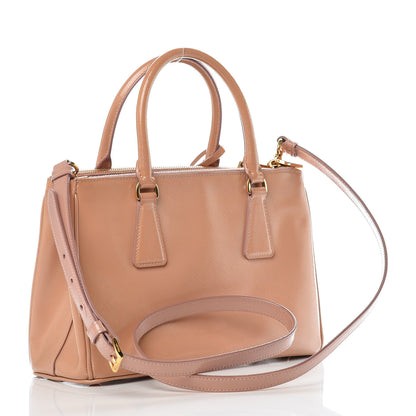 Prada Saffiano Vernice Mini Galleria Double Zip Tote Orchidea 3 of 11