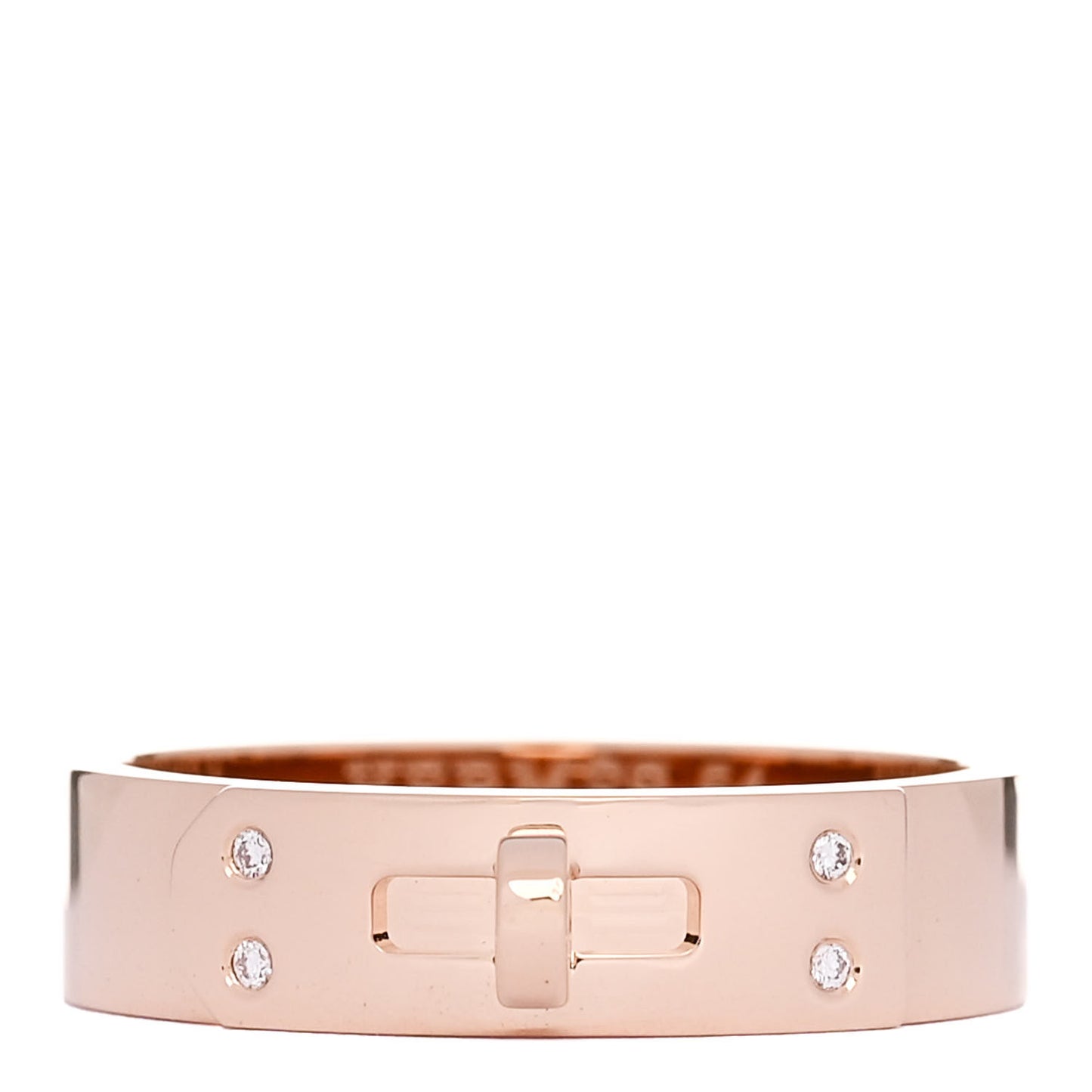 18K Rose Gold Diamond PM Kelly Ring 54 7