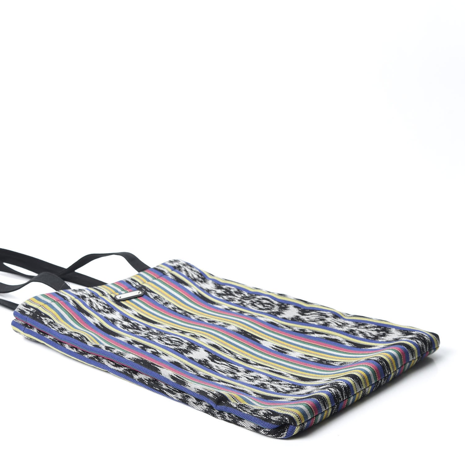 Saint Laurent Canvas Ikat Antibe Flat Shopping Tote Multicolor 3 of 8