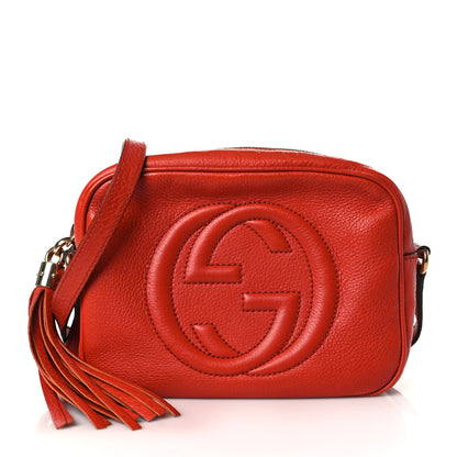 Gucci Pebbled Calfskin Small Soho Disco Bag Sun Orange 1 of 10