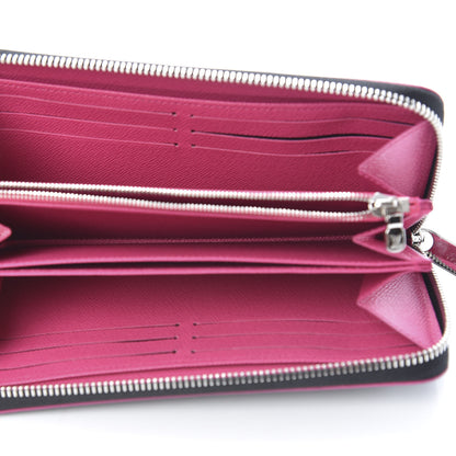 Louis Vuitton Epi Zippy Wallet Black Hot Pink 5 of 7