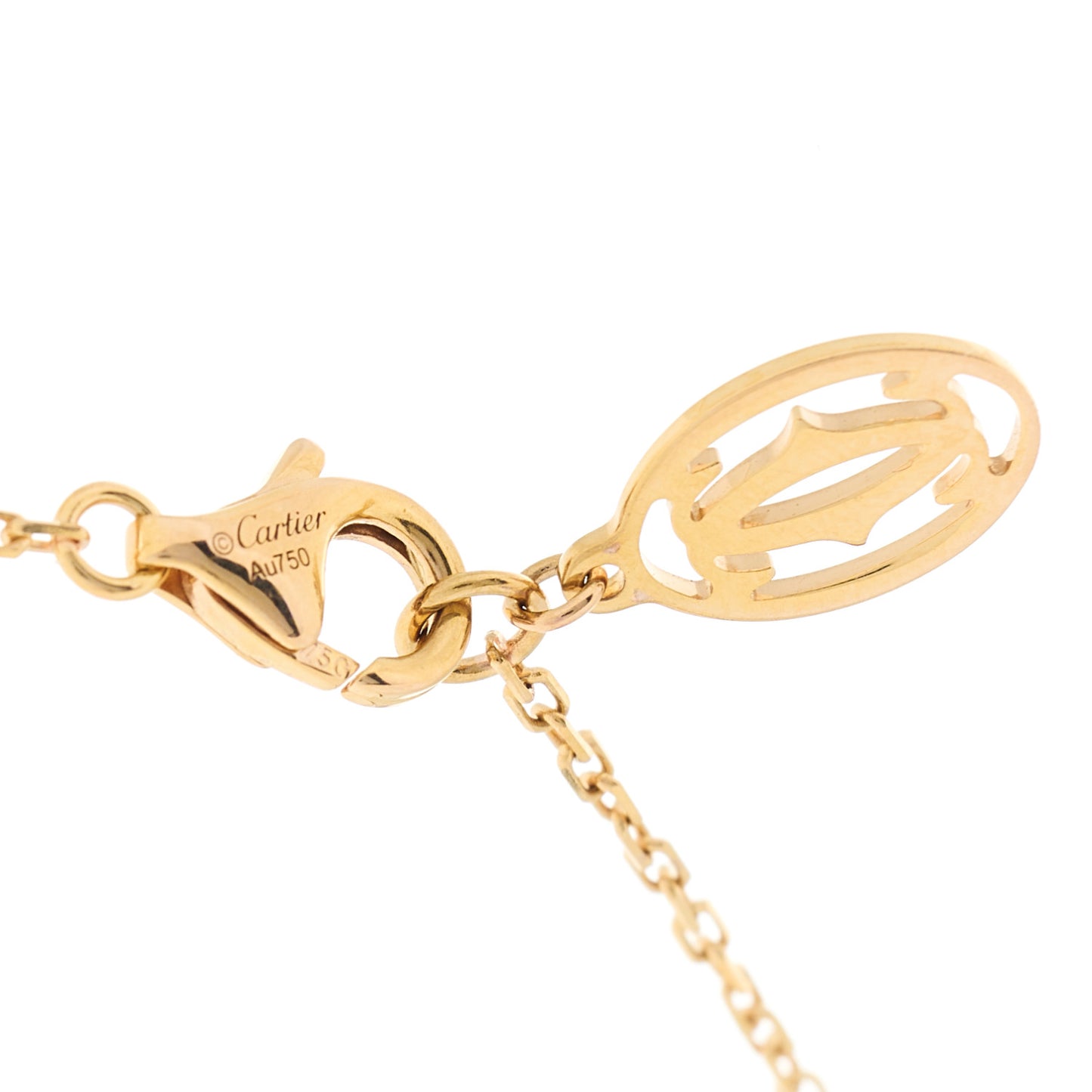 18K Pink Gold Diamond SM D'Amour Pendant Necklace