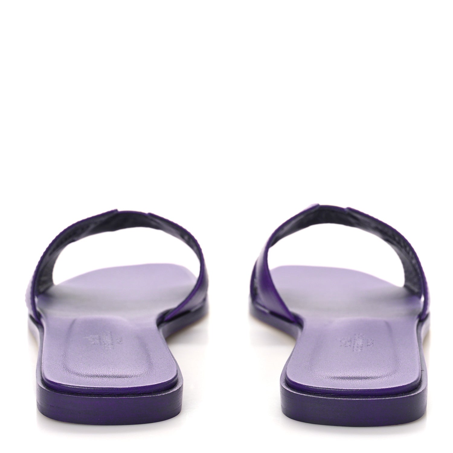 Hermes Calfskin Oran Sandals 39 Violet Majorette 5 of 9