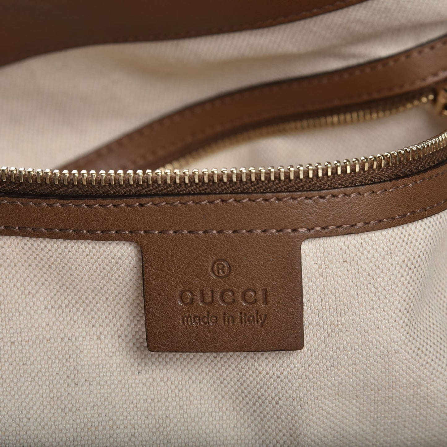 GG Supreme Monogram Large Nice Tote Brown