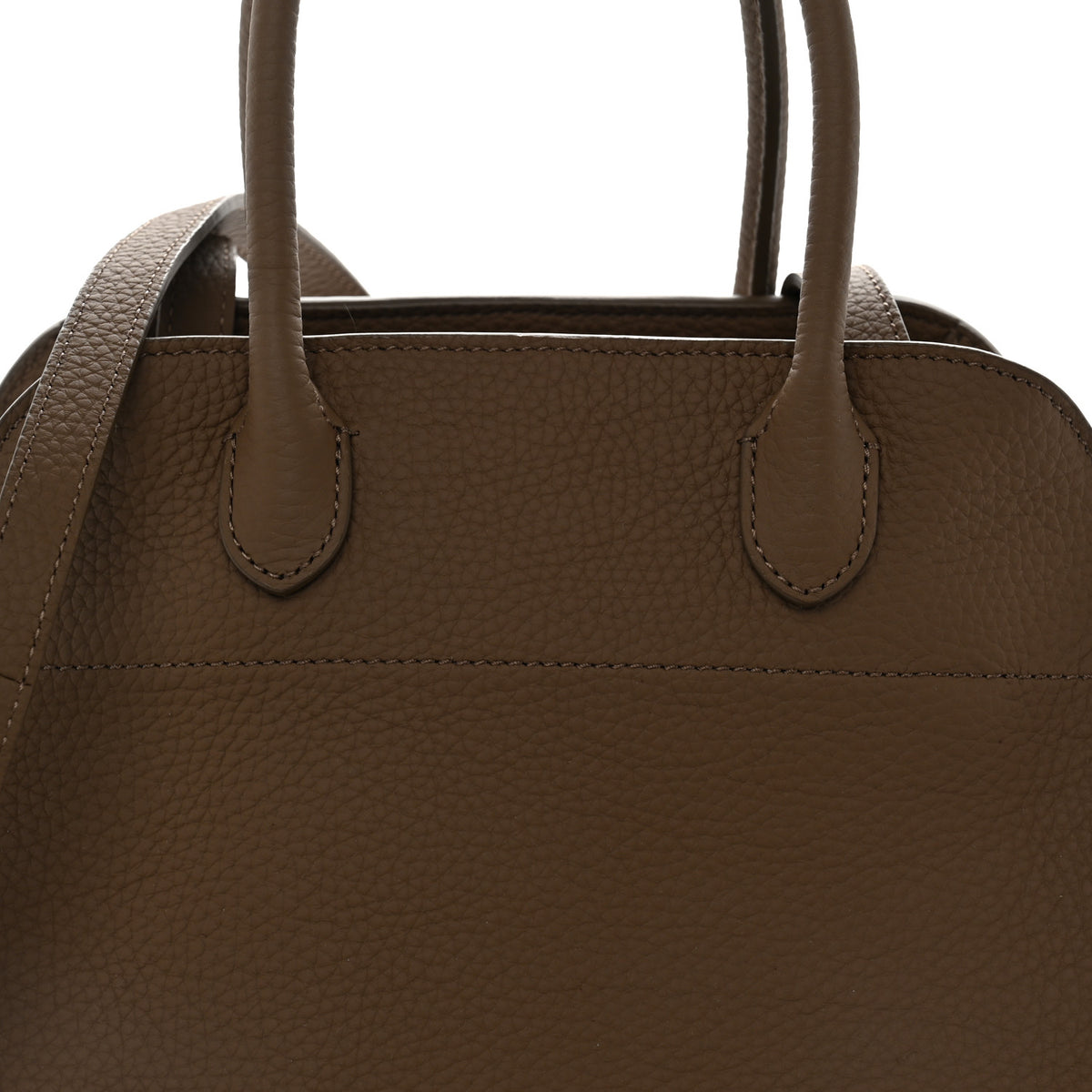 The Row Matte Grained Calfskin Soft Margaux 10 Bag Chevre 7 of 9