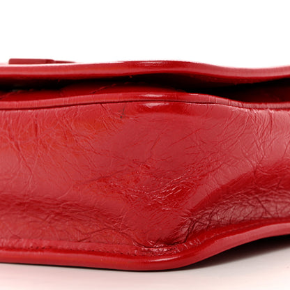Saint Laurent Crinkled Calfskin Matelasse Monogram Niki Chain Wallet Rouge Eros 10 of 10