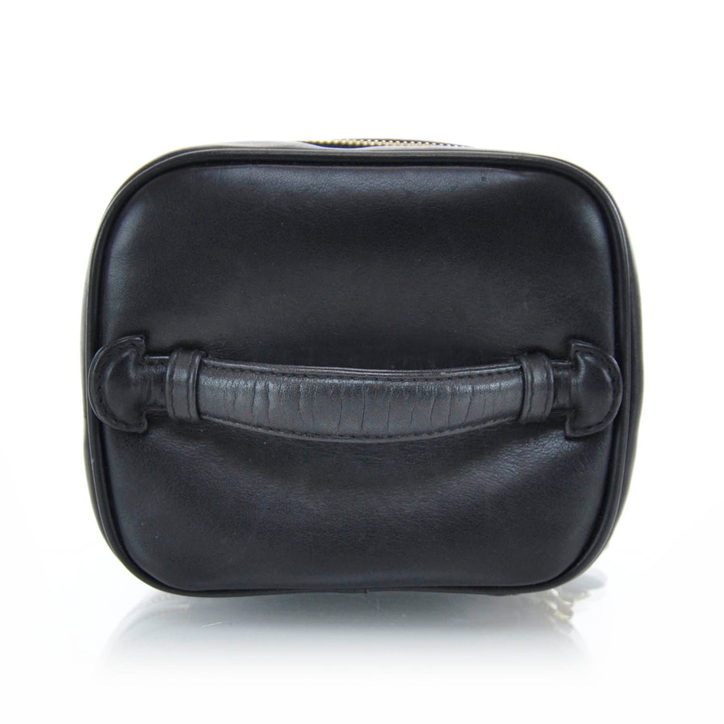 Lambskin Vanity Cosmetic Bag Black