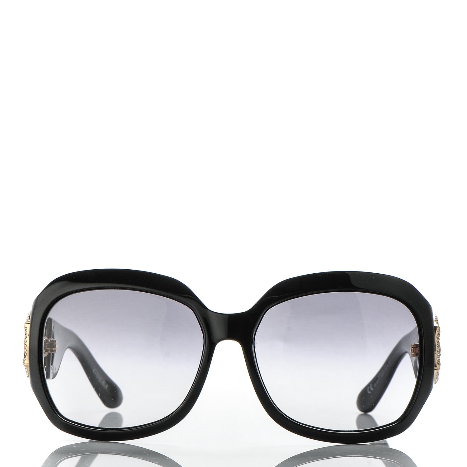 Gucci Crystal Bamboo Horsebit Sunglasses 3017/S Black 195911