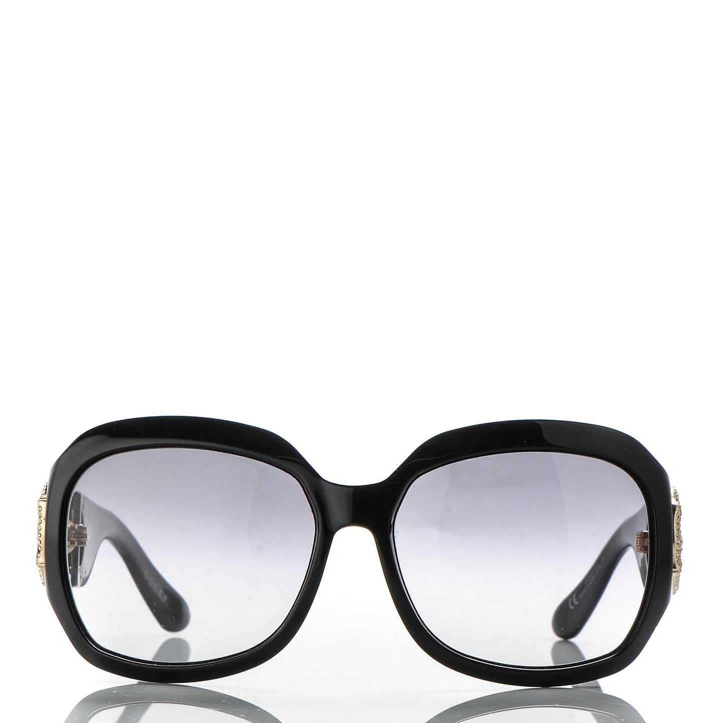 Crystal Bamboo Horsebit Sunglasses 3017/S Black
