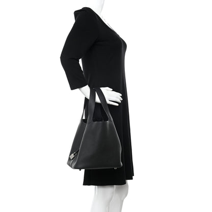 Hermes Taurillon Clemence Picotin Lock 22 MM Black 2 of 9