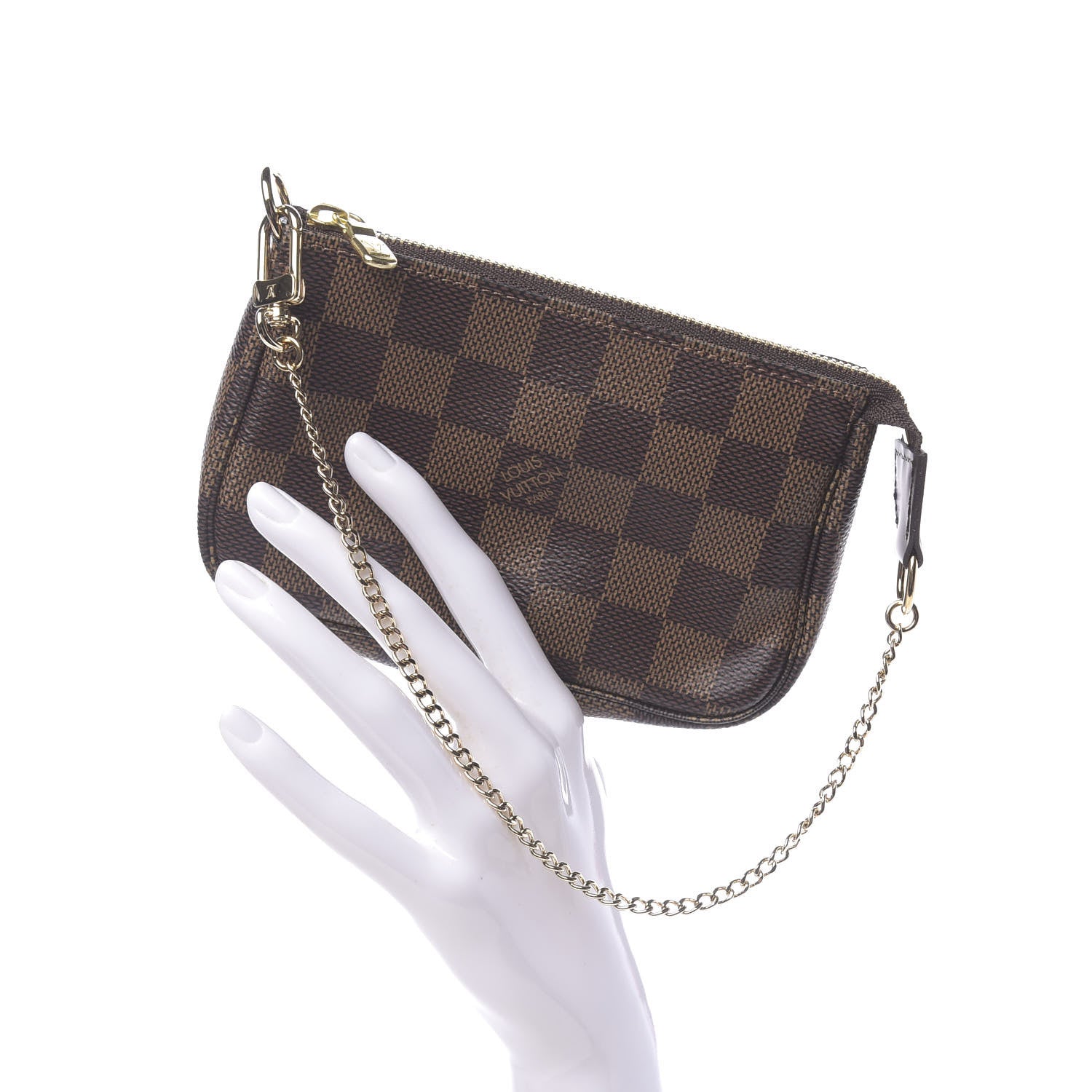 Louis Vuitton Damier Ebene Mini Pochette Accessories 2 of 8
