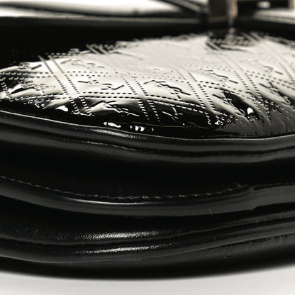 Saint Laurent Patent Embossed Small Le Monogramme Satchel Black 9 of 11