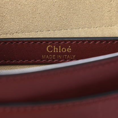 Chloe Calfskin Braided Small Hudson Shoulder Bag Sienna Red 8 of 8