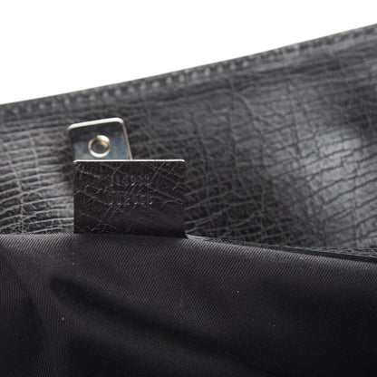 Gucci Monogram Horsebit Chain Shoulder Bag Black 8 of 13
