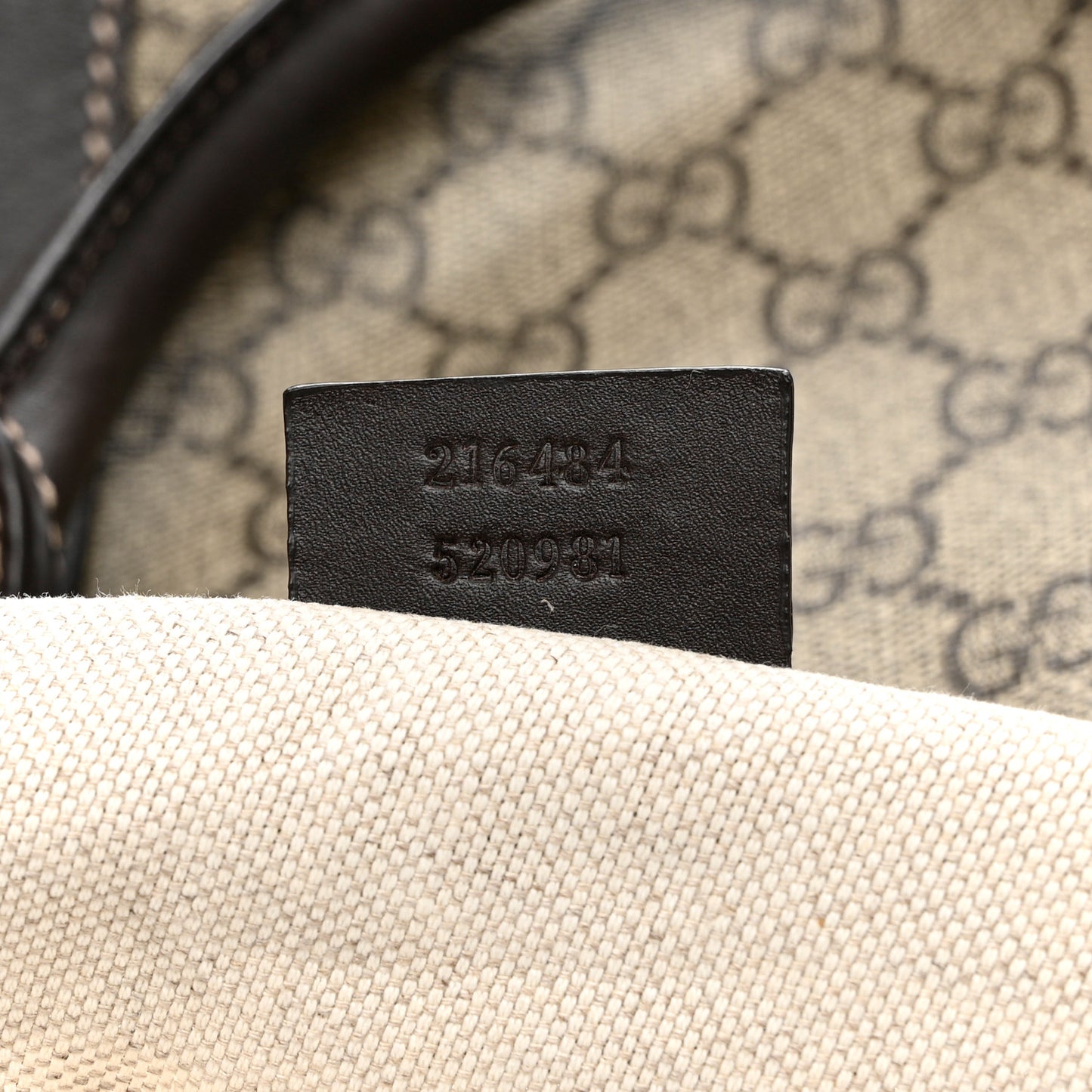 GG Plus Monogram Medium Carry On Duffle Bag Brown