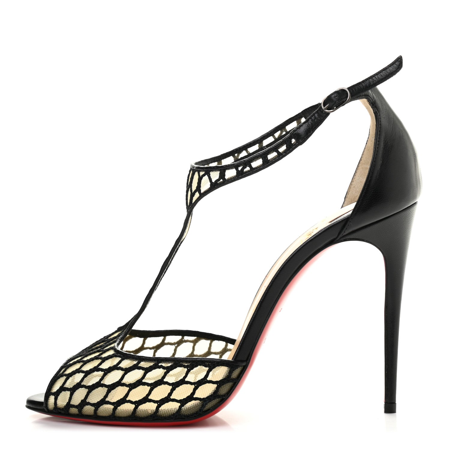 Christian Louboutin Mesh Sandals 39 Black 1 of 7