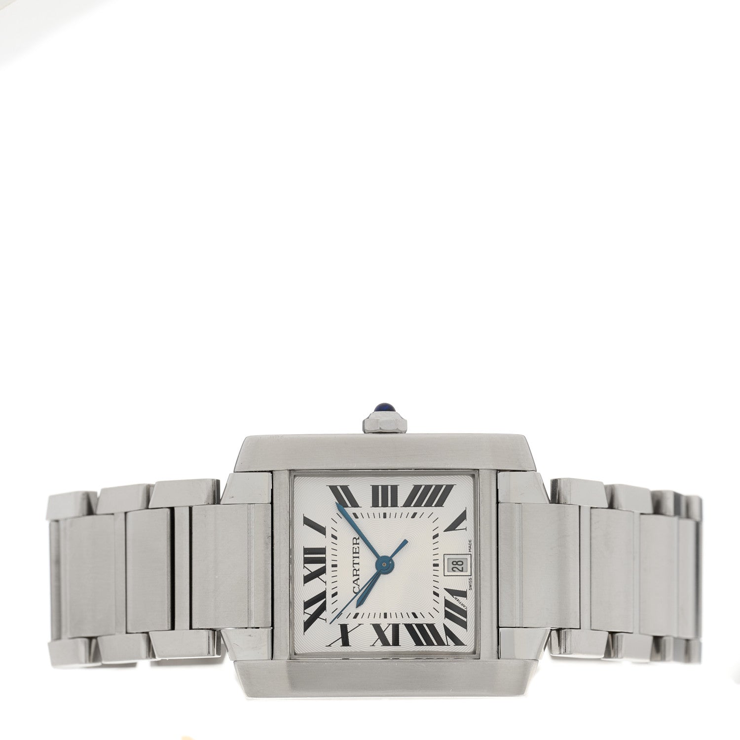 Cartier Stainless Steel 28mm Tank Francaise Automatic Watch 2 of 4