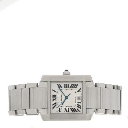 Cartier Stainless Steel 28mm Tank Francaise Automatic Watch 2 of 4