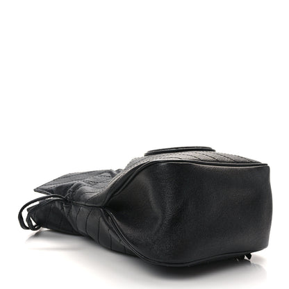 Gucci Sakai Be Green Calfskin Diagonal Stitched Mini Blondie Bucket Bag Black 4 of 13