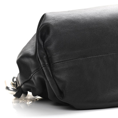 Bottega Veneta Calfskin The Pouch Chain Black 9 of 10